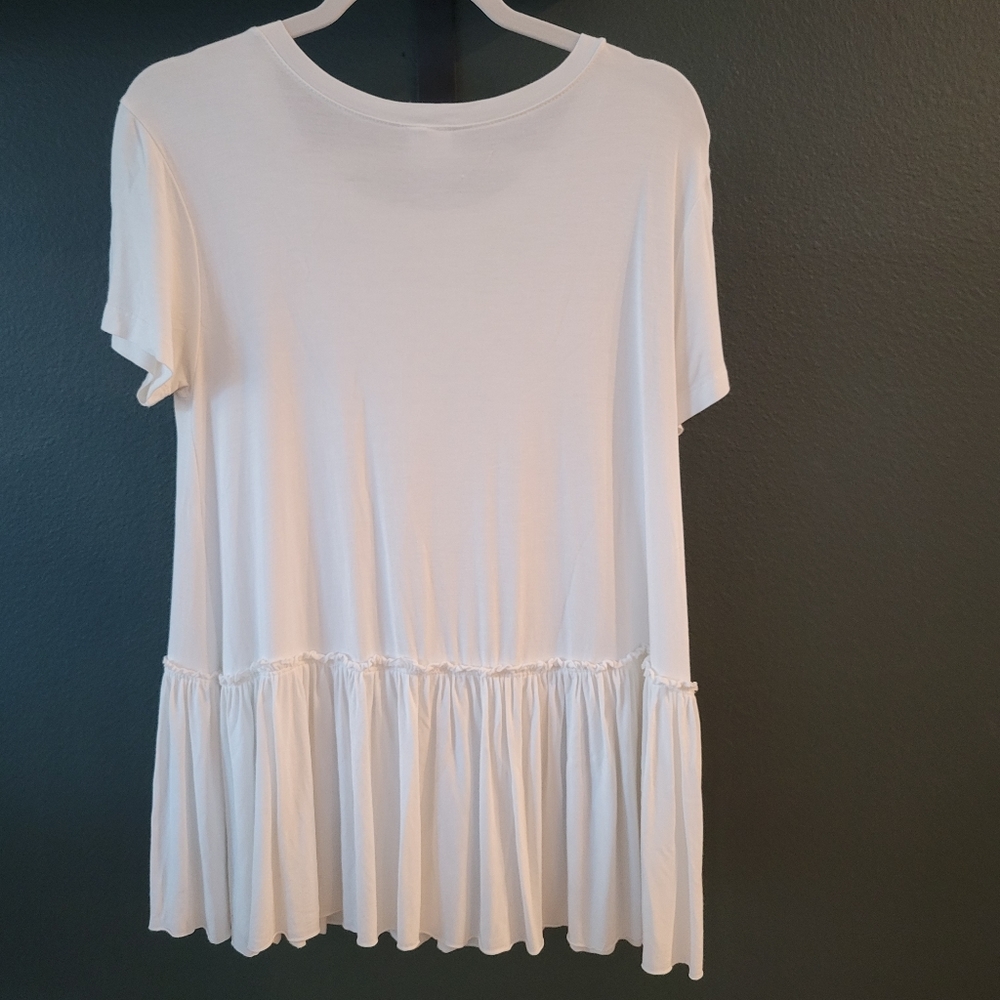 Relaxed Ruffle Tee - Picture 2 of 3